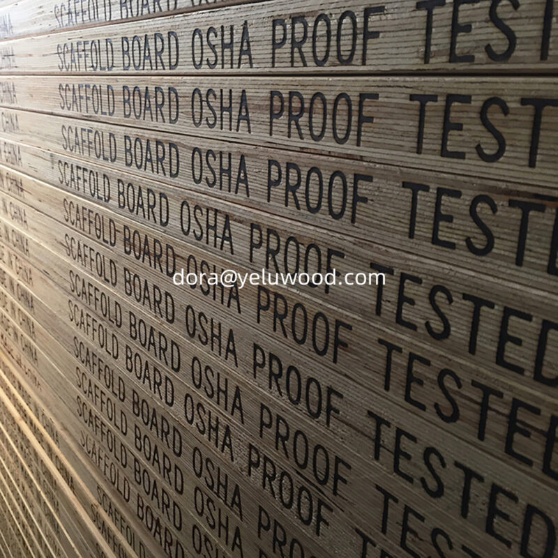 China-Made Spruce LVL Scaffold Board, 300x63mm, Stable for Modular Buildings