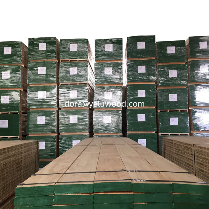 China Factory Pine LVL Scaffold Board, F7 Phenolic Glue, Long Span Timber for Roofing